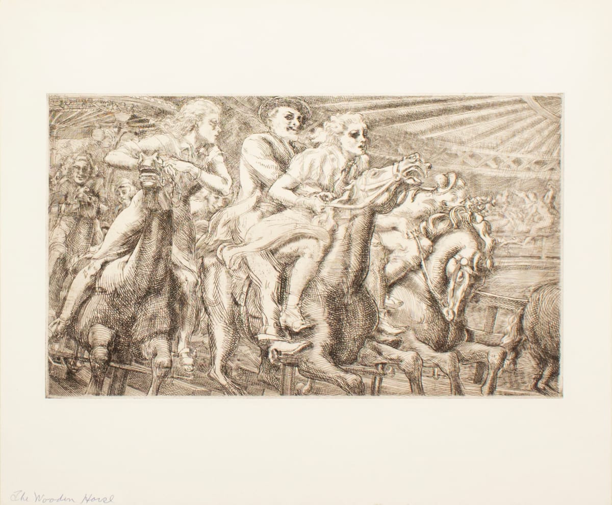 Wooden Horses by Reginald Marsh 