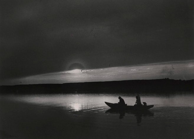 Sunset, from A Hungarian Memory Portfolio by André Kertész, Image 1.