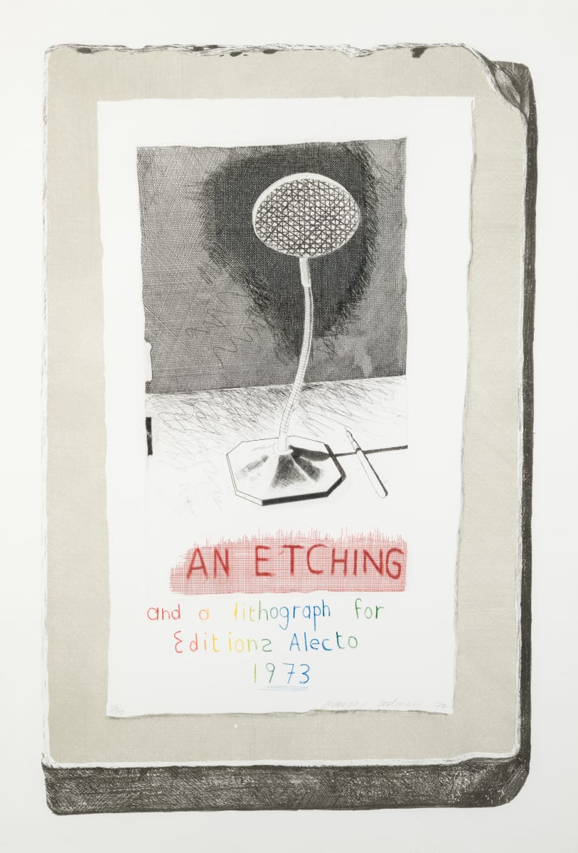 An Etching and a Lithograph by David Hockney 