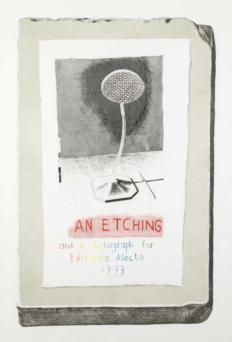 An Etching and a Lithograph by David Hockney, Image 1.