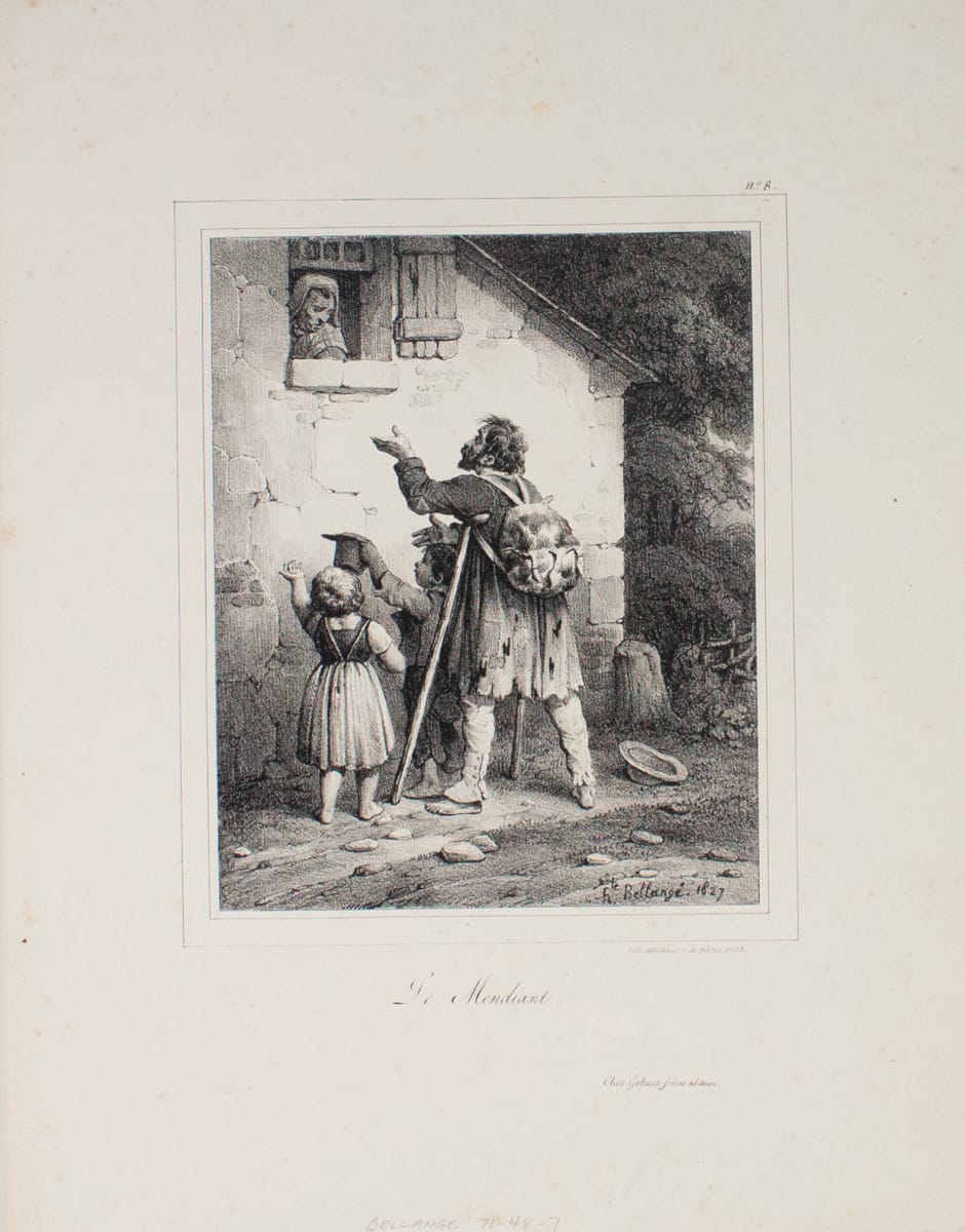 Le Mendiant by Hippolyte Bellangé, Image 1.
