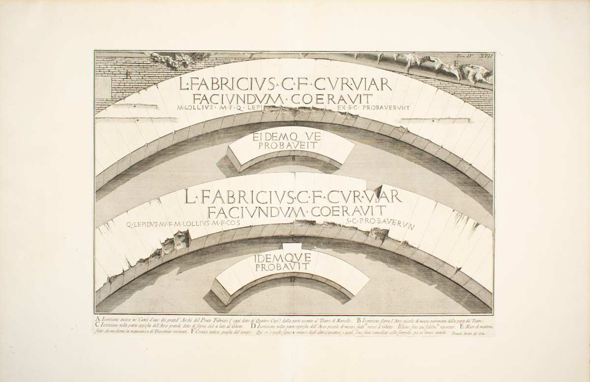 From "Le Antichita Romane" by Giovanni Battista Piranesi, Image 1.