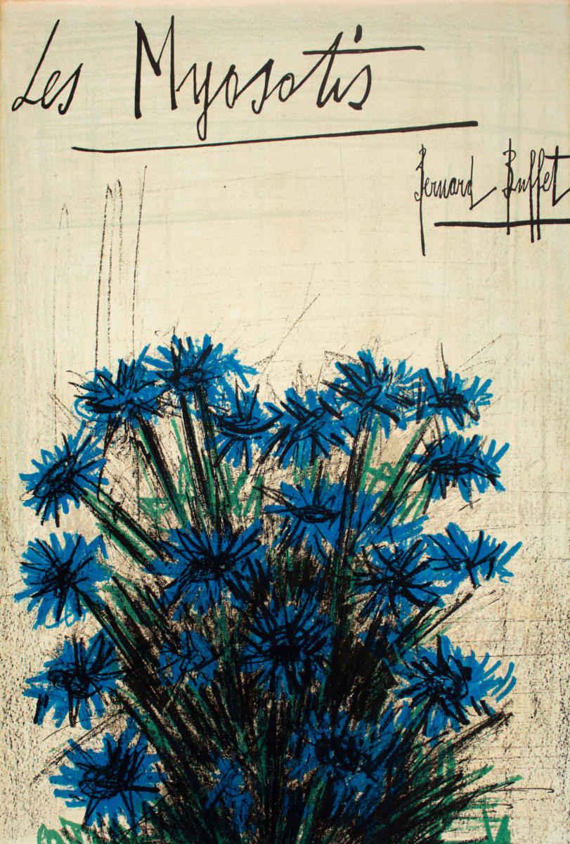 Les Myosotis [Forget-Me-Not], from Herbier de Bernard Buffet Commente par Louise de Vilmorin by Bernard Buffet 