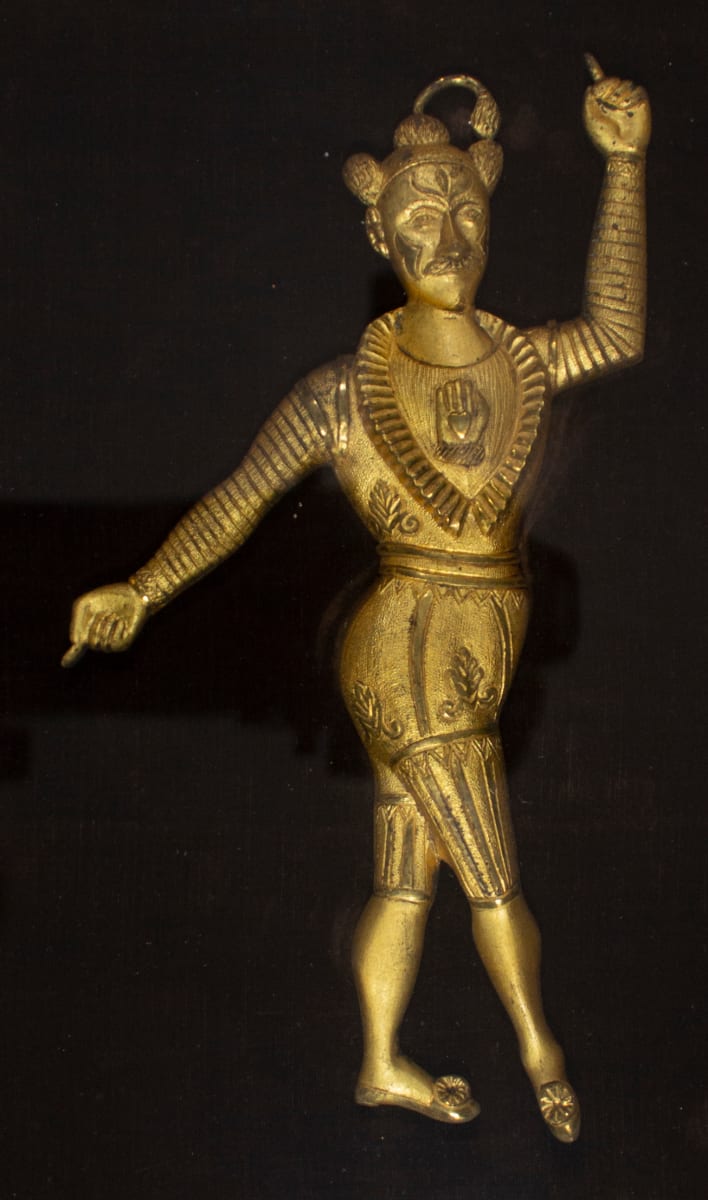 Brass Relief Dancer by Unknown 