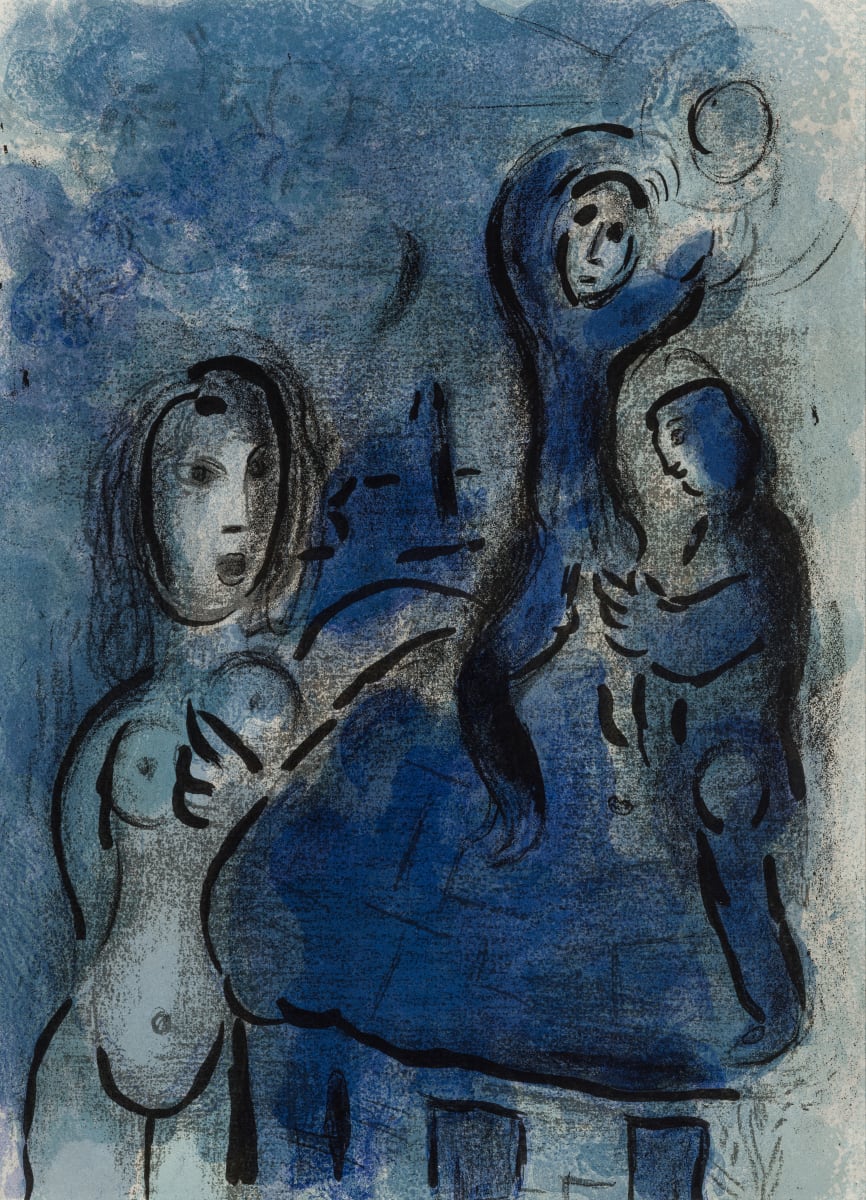 Rahab and the Spies of Jericho, from "Drawings for the Bible" by Marc Chagall 