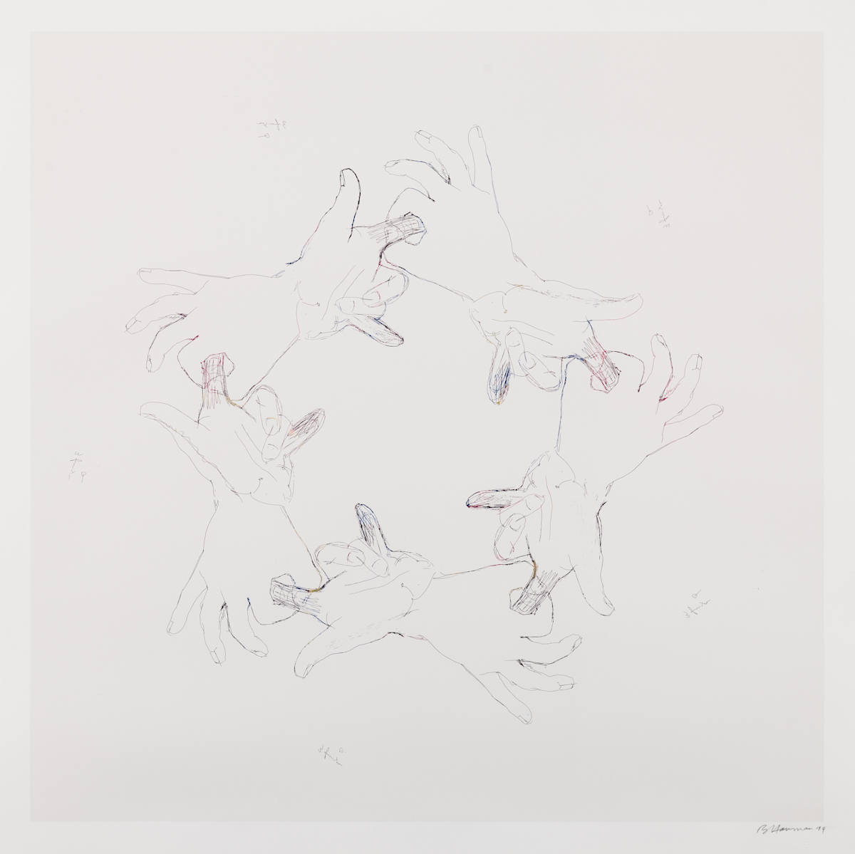 Fingers and Holes by Bruce Nauman, Image 1.