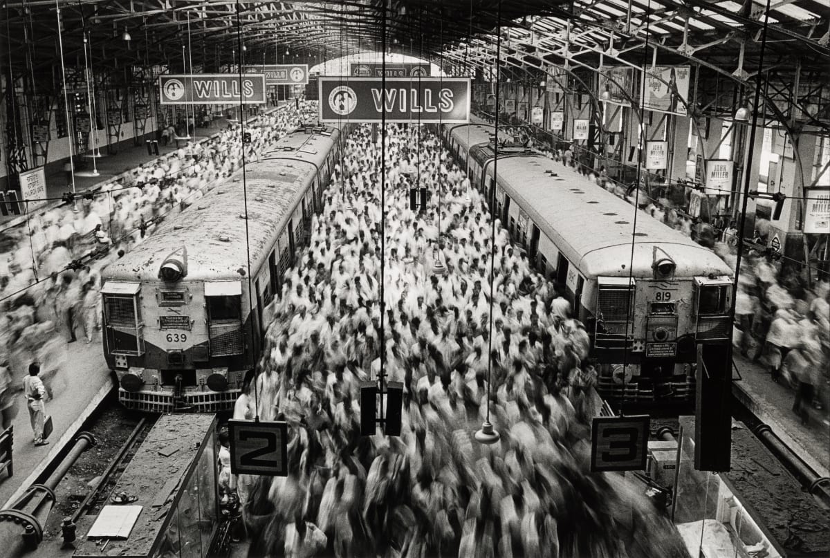 Church Gate Station, Western Railroad Line, Bombay, India by Sebastião Salgado 