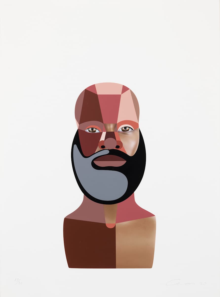Style Variation 4 (Beard) by Derrick Adams, Image 1.
