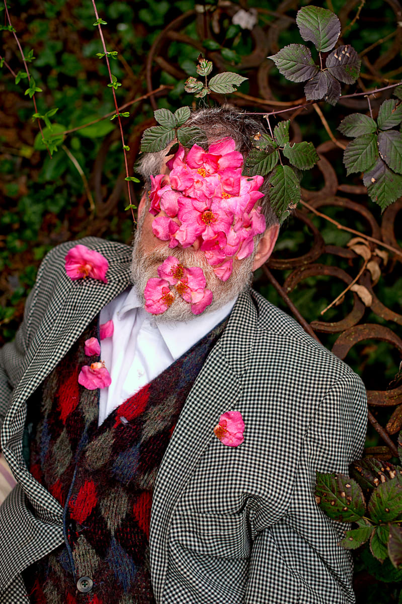 A Shatter of Camellia Blooms Arranged Themselves over Tom's Face by Raymond Grubb 