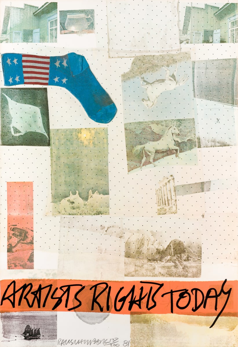 Artist's Right Today by Robert Rauschenberg 