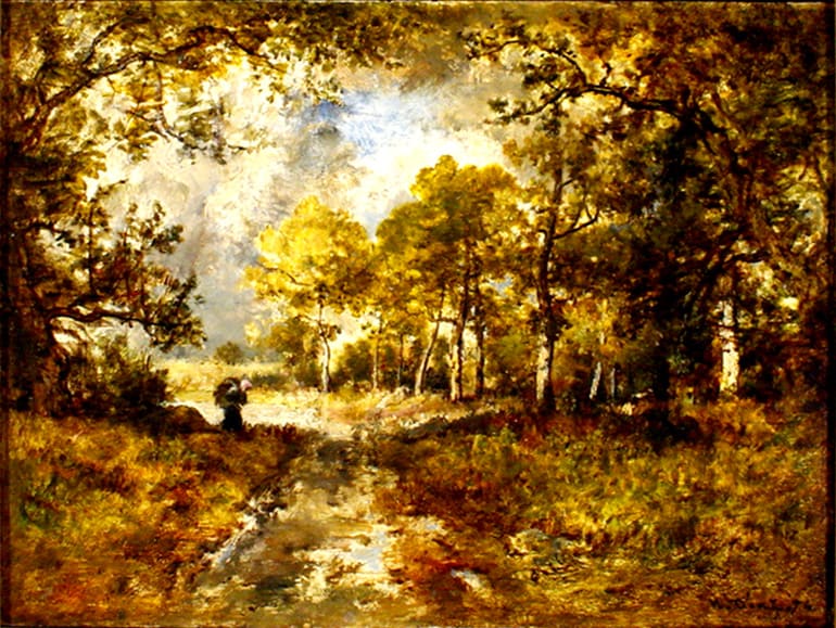 Foret de Fountainebleau by Narcisse Virgile Diaz de la Pena 