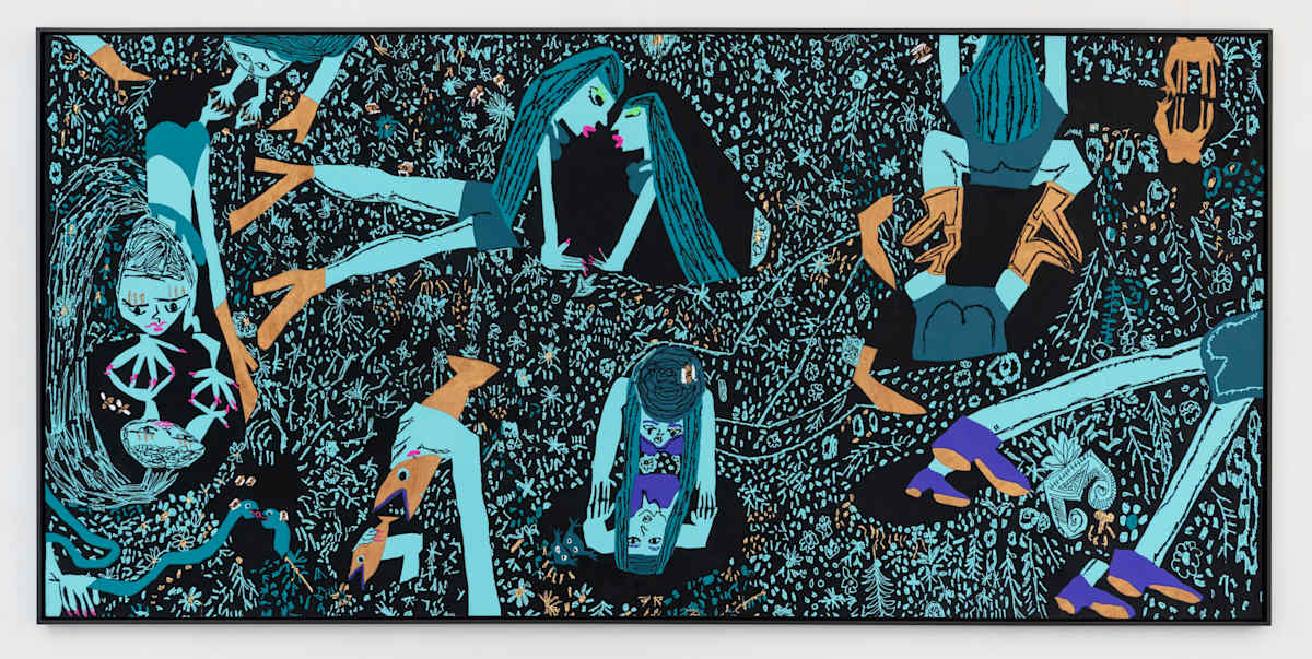 Blue Puddles (left) by Summer Wheat 