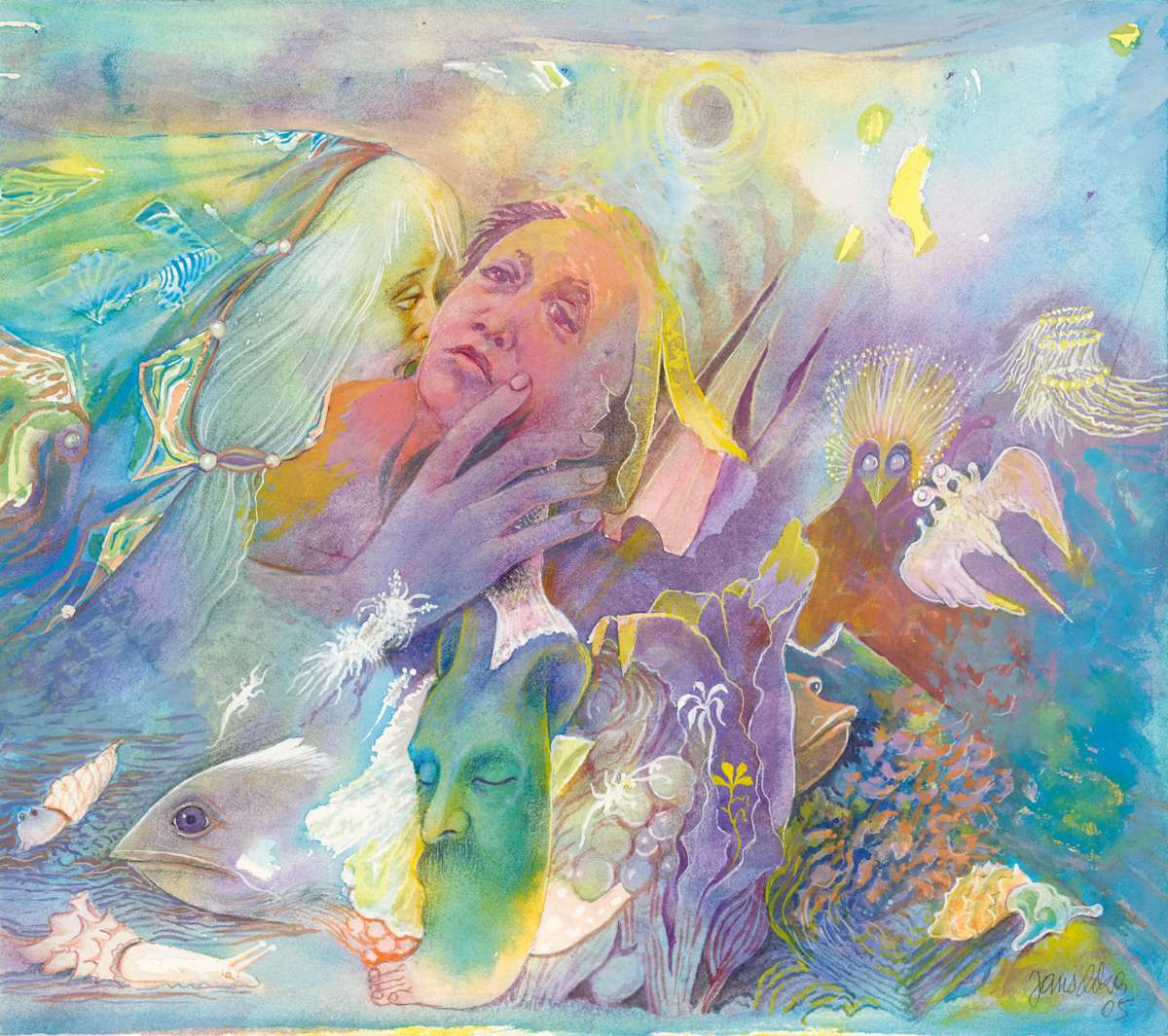 Evolution 1: Primeval Ooze; Beginning of All Life by Fritz Janschka 