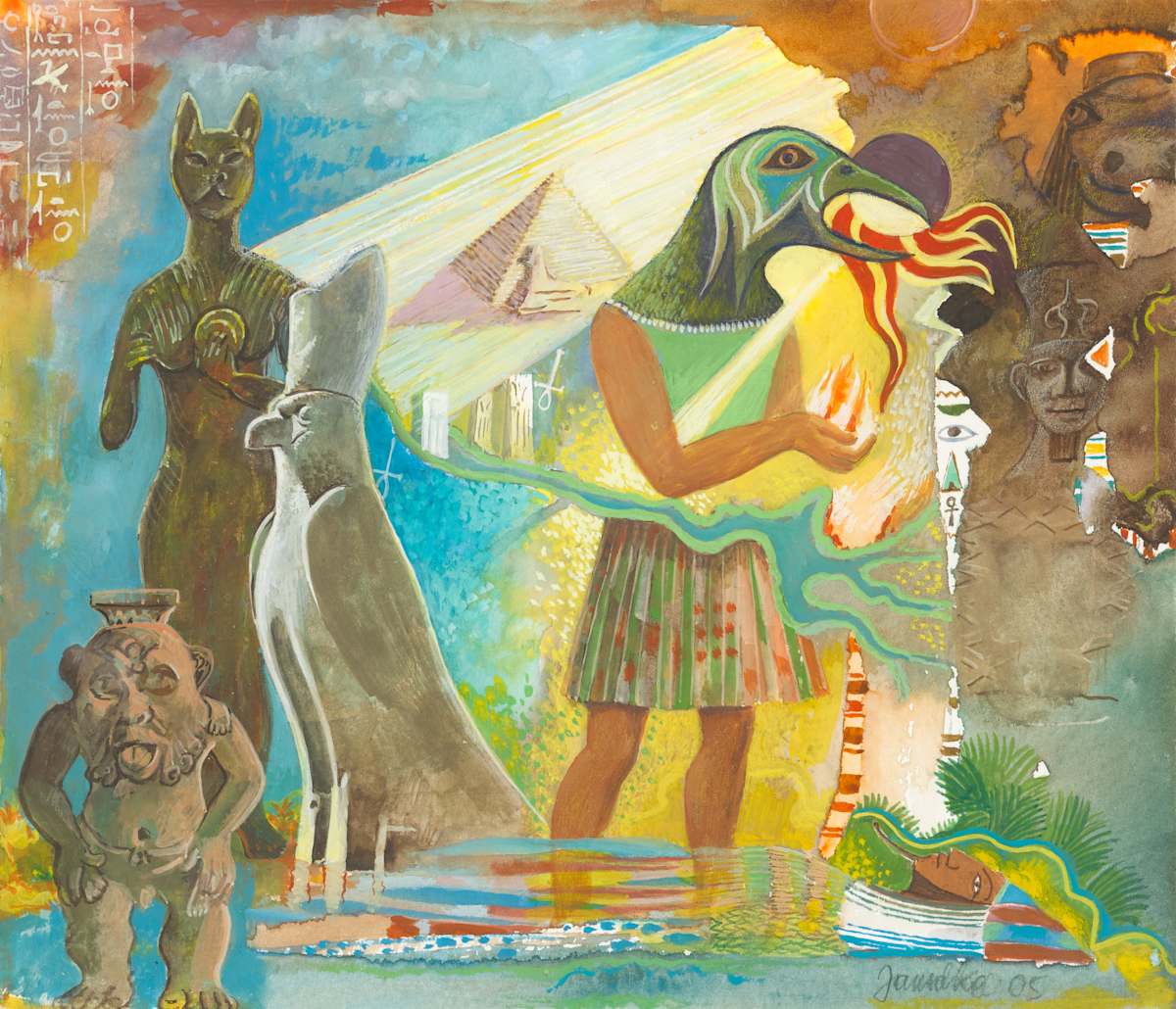 Evolution 3: Egyptian Deities by Fritz Janschka 