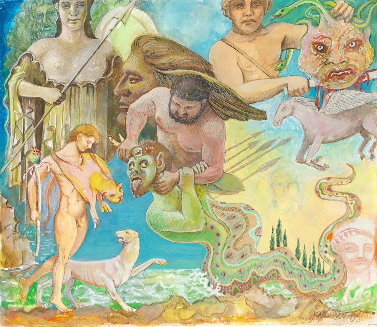 Evolution 5: Greek Gods by Fritz Janschka, Image 2.