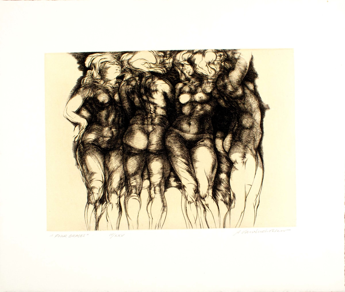 Four Graces by Adrian Van Suchtelen 