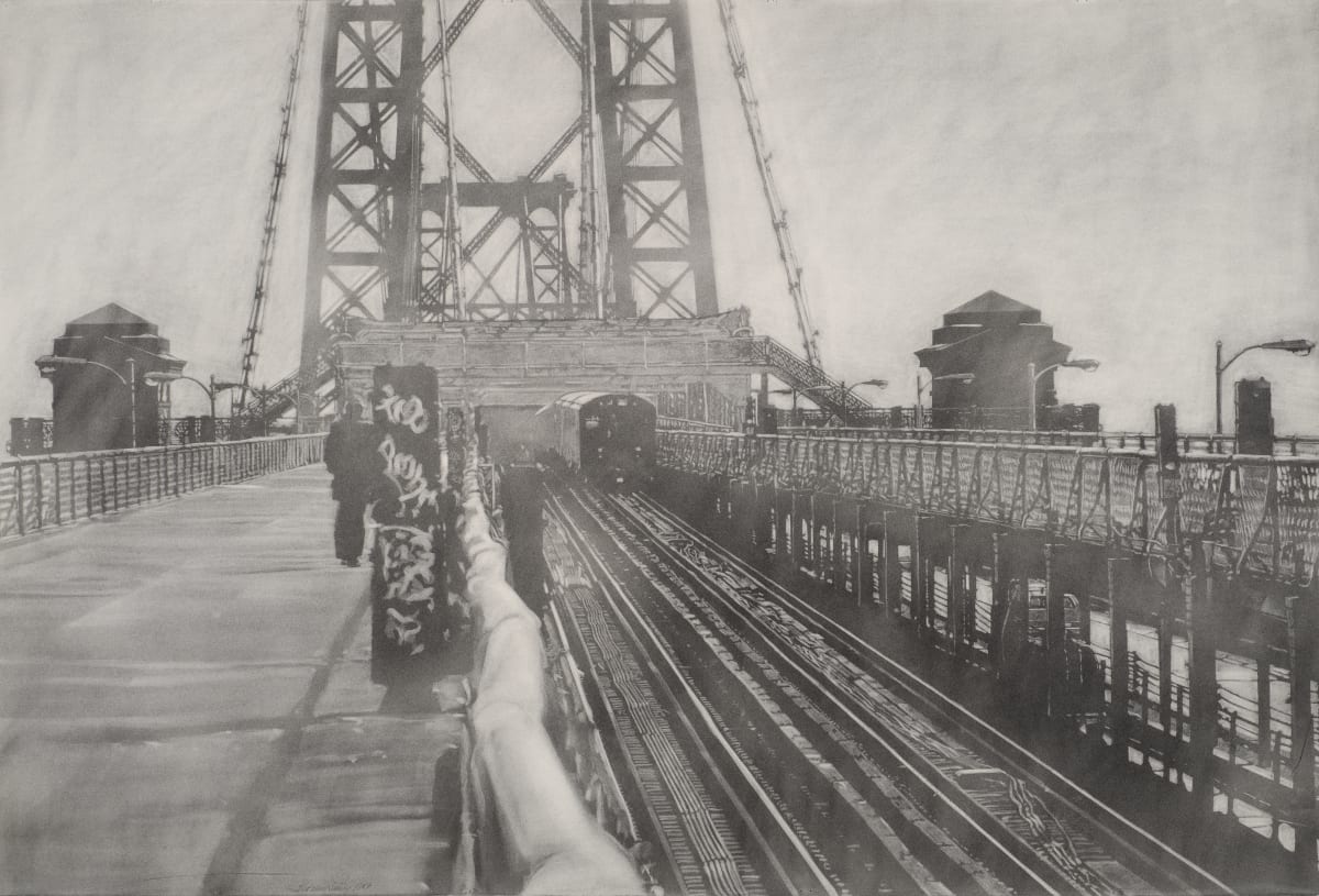 Williamsburg Bridge - Manhattan by Thomas Riesing 