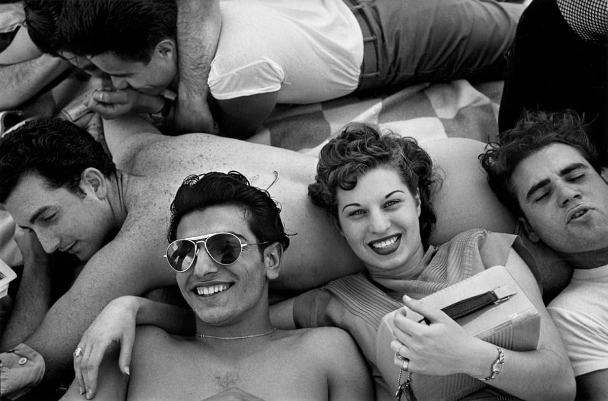 Teenagers on Beach with Radio, Coney Island, NY, from Photographer's Choice: Harold Feinstein-Decades Four by Harold Feinstein 