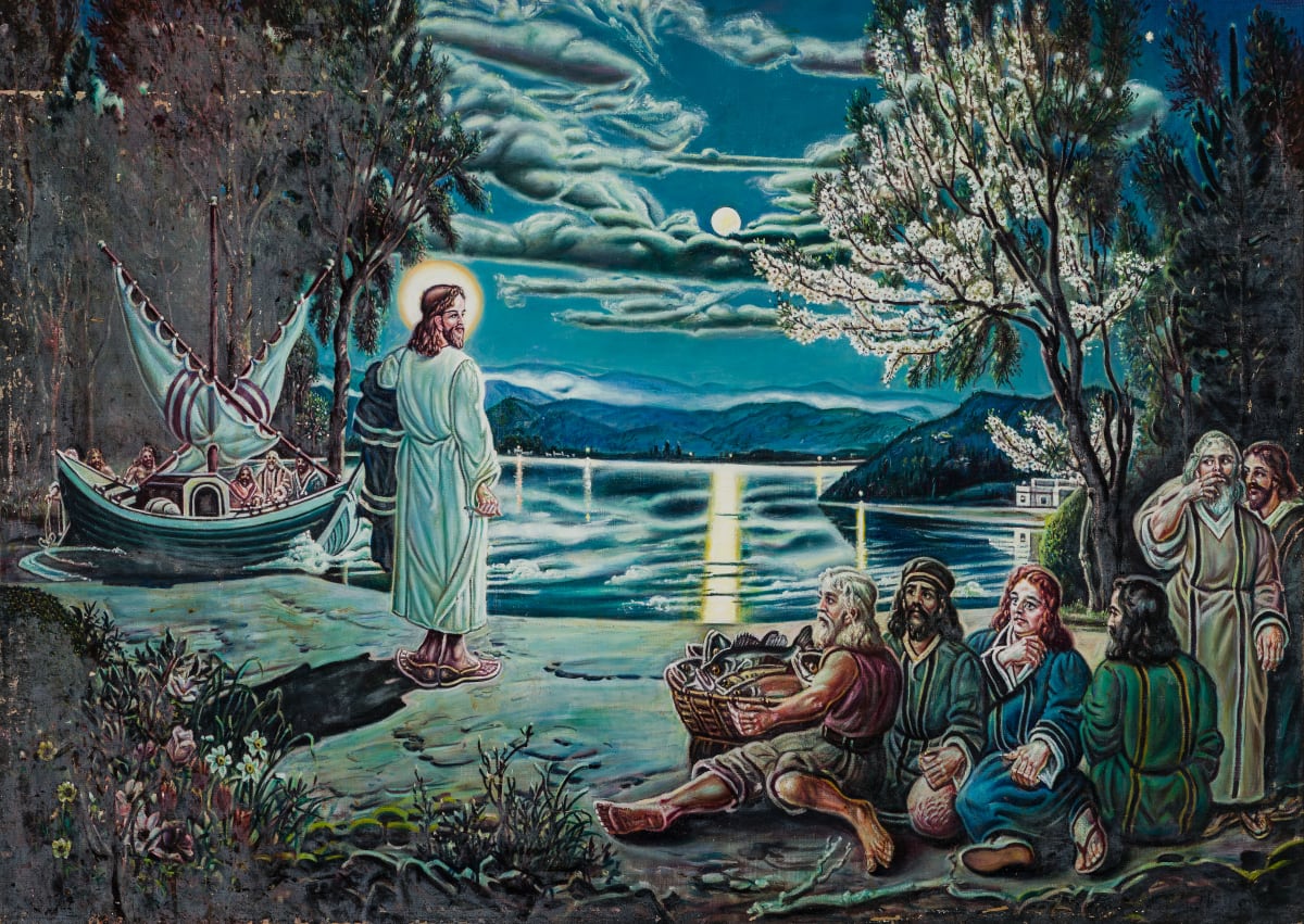 Christ with Fishermen by McKendree Robbins Long 