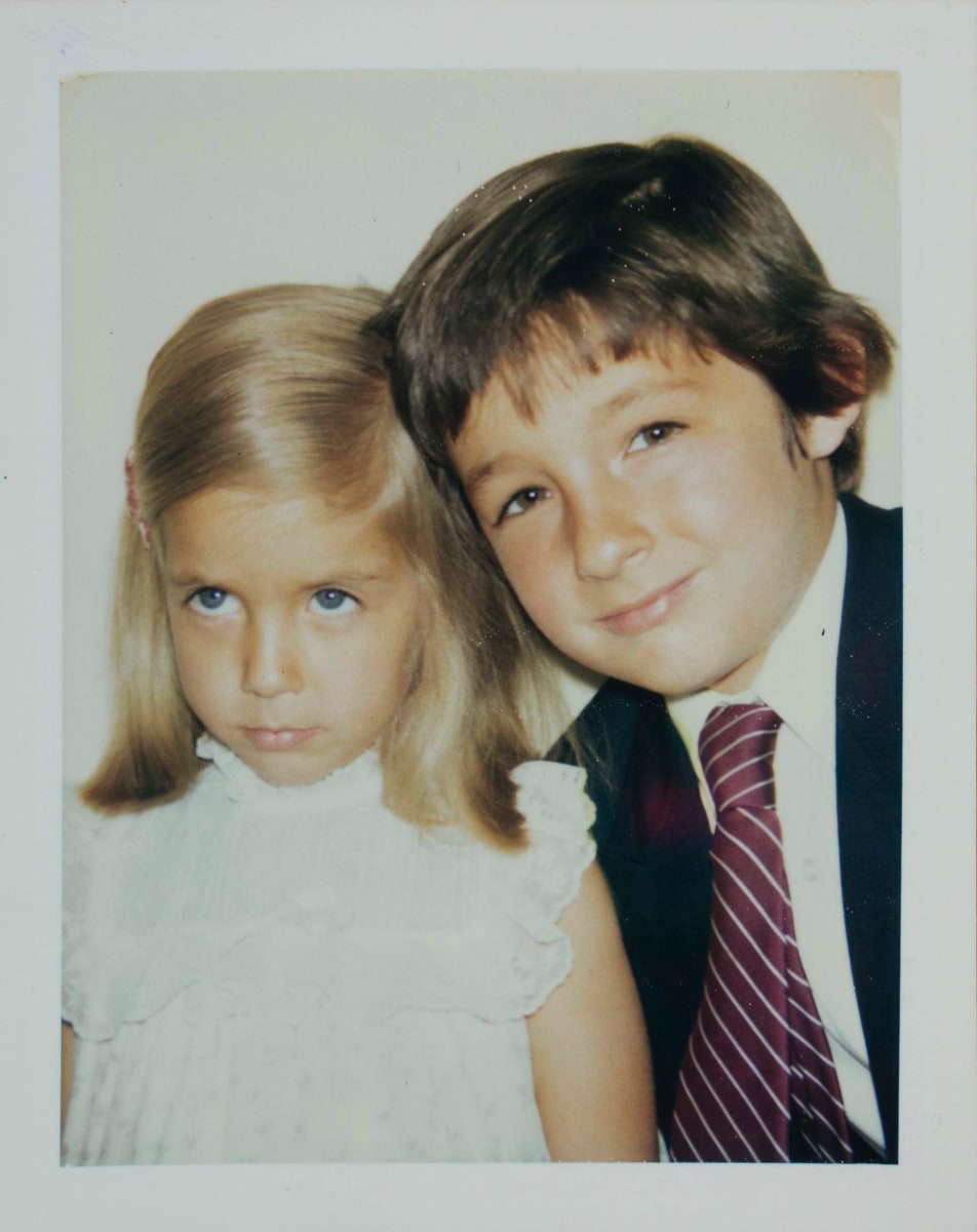 Unidentified Children (Boy in Purple Tie with Girl in White Dress) by Andy Warhol 