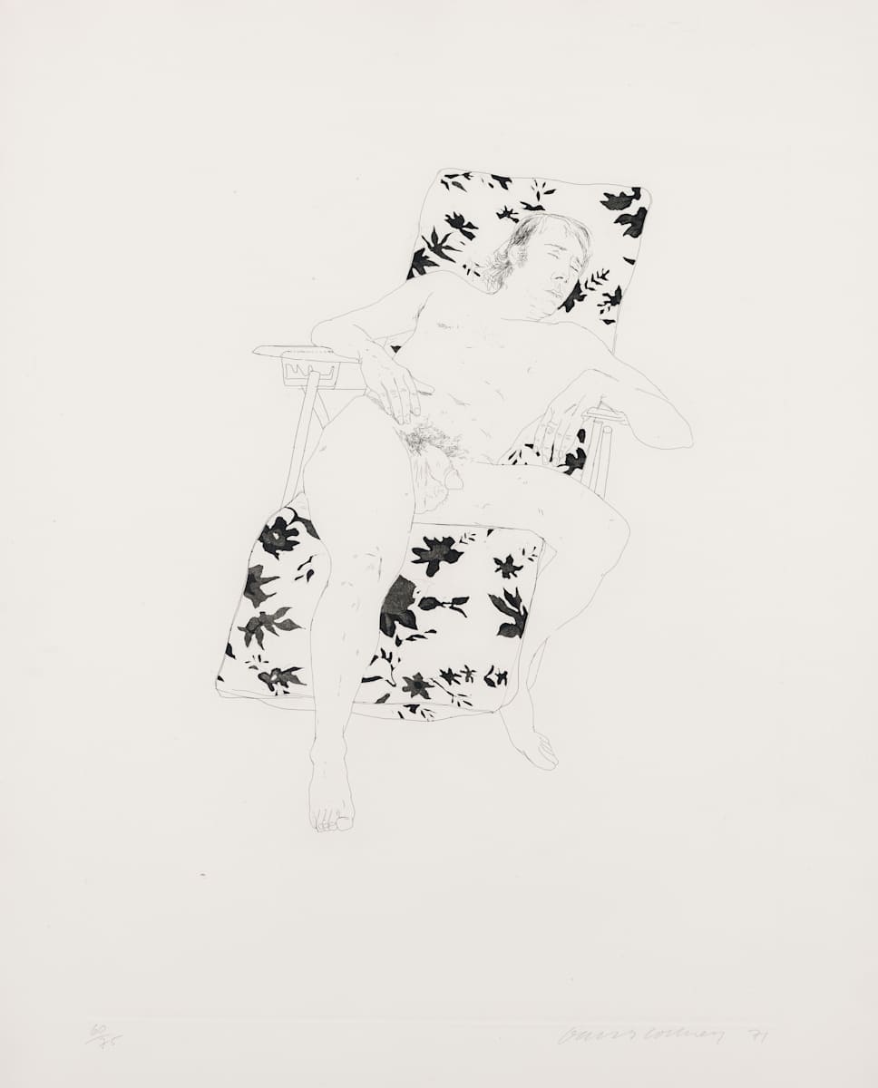 Mo Asleep by David Hockney, Image 1.