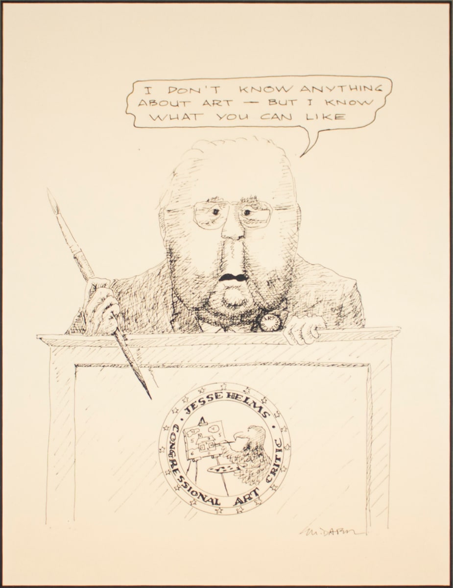 Jesse Helms, Professional Art Critic by Michael Dater 