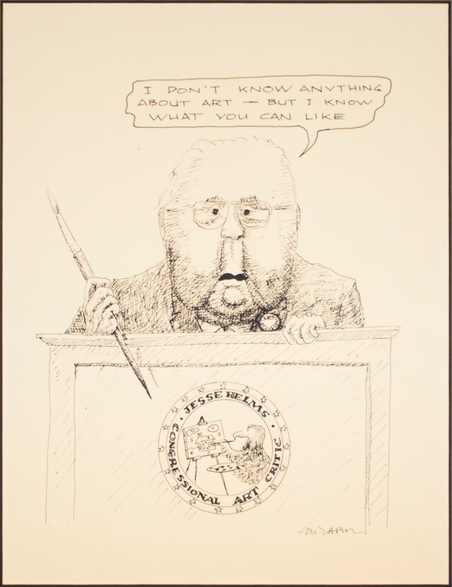 Jesse Helms, Professional Art Critic by Michael Dater, Image 1.