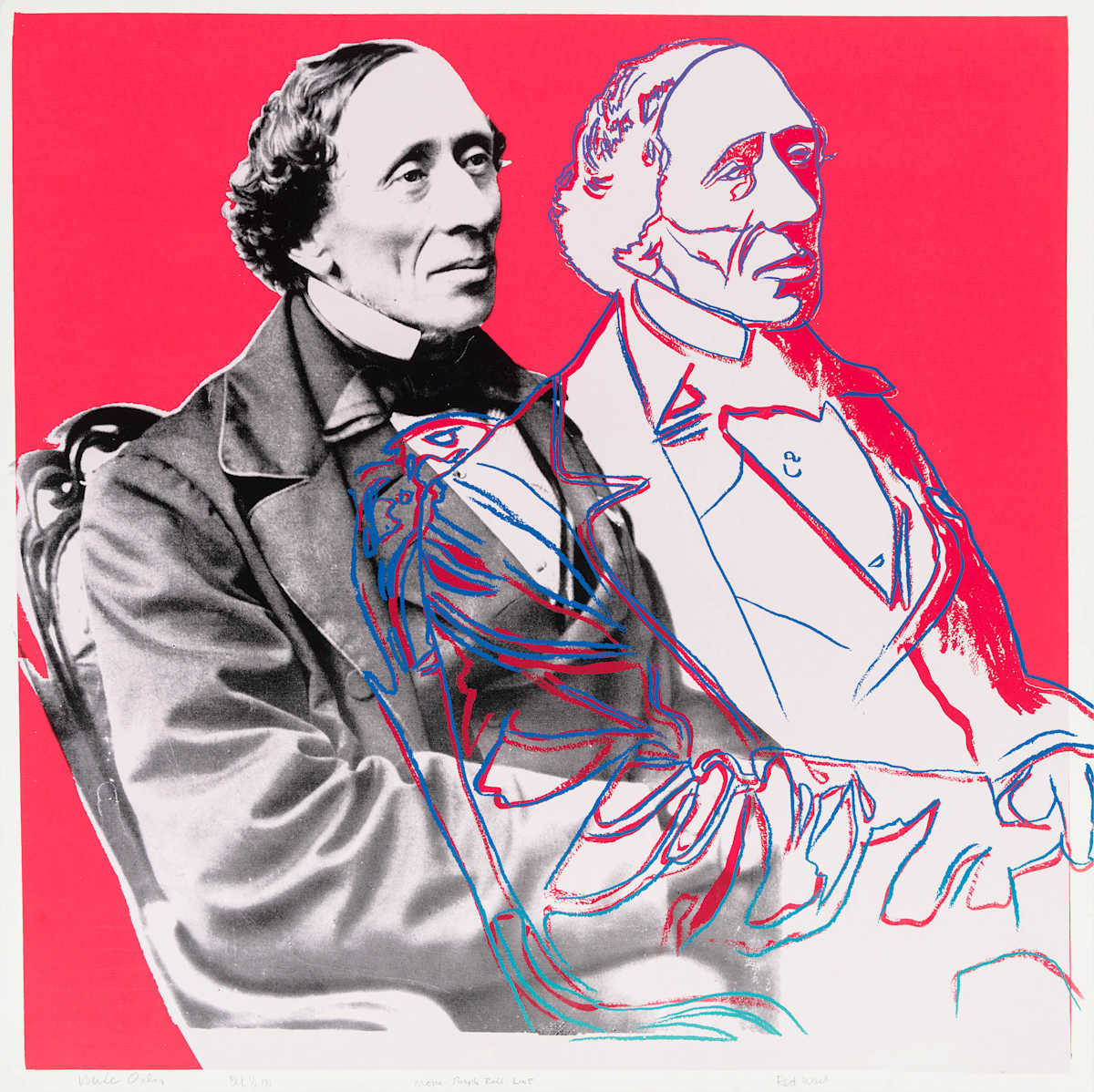 Hans Christian Andersen by Andy Warhol, Image 1.