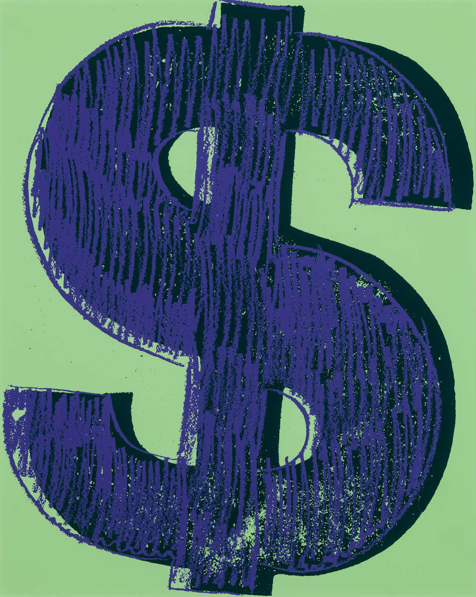 Dollar Sign by Andy Warhol, Image 1.
