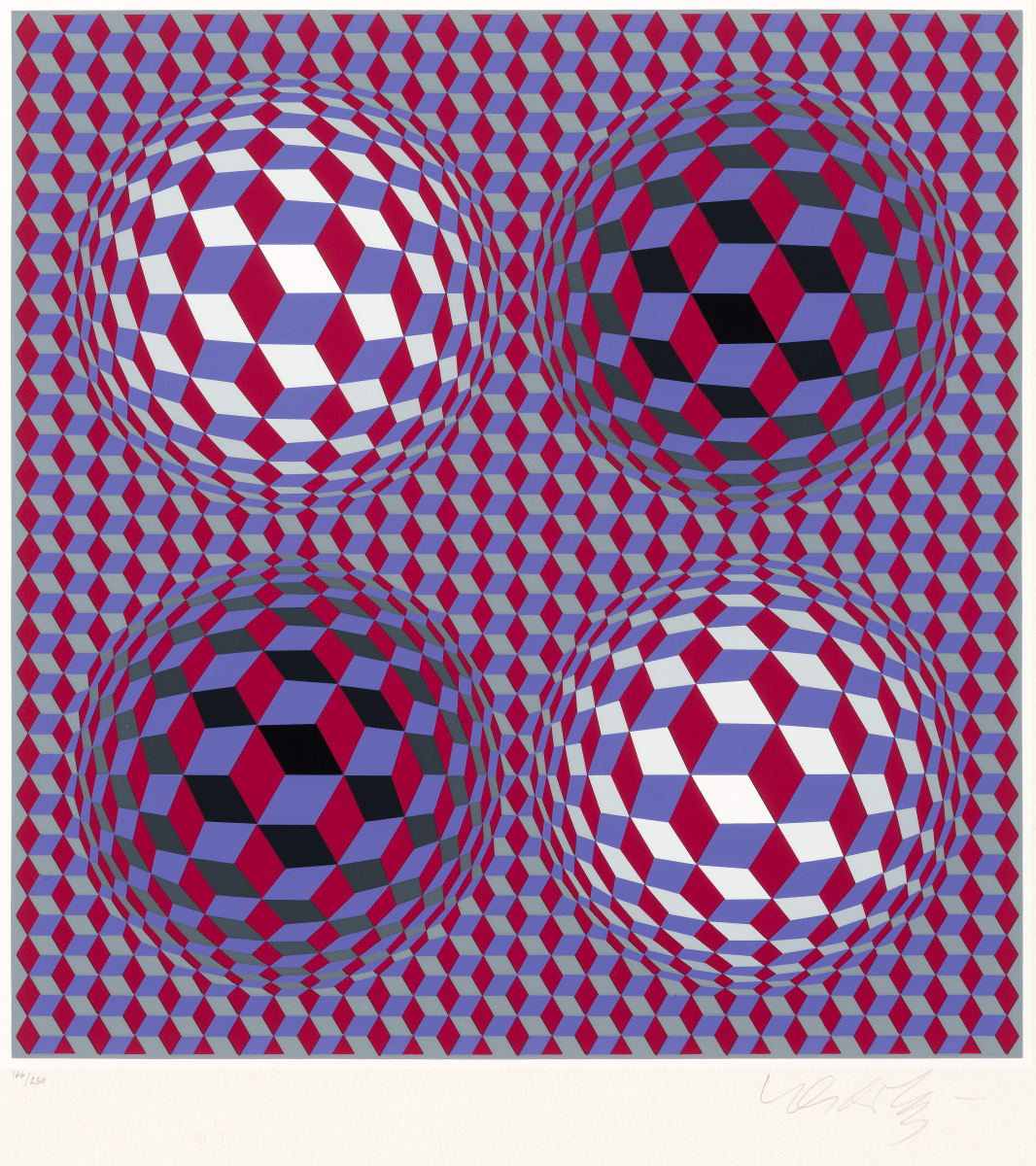 Homage I by Victor Vasarely 