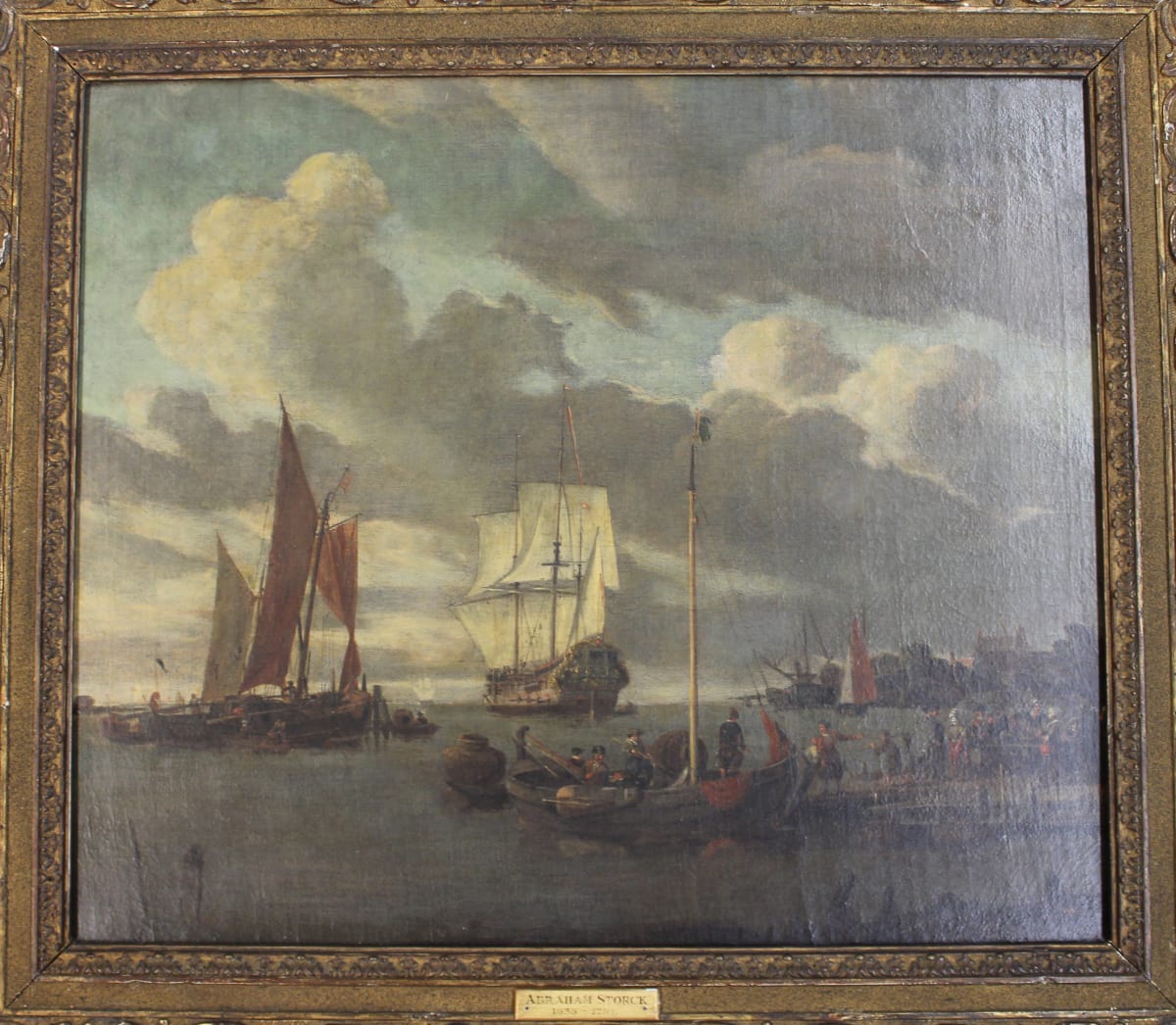 Shipping by the Shoreline by Abraham Storck 