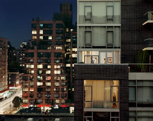 Out My Window, Chelsea, Glass House at Night by Gail Albert Halaban 