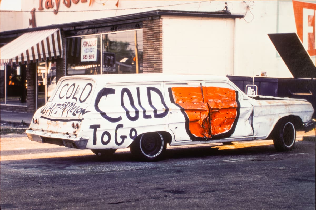 Cold watermelon vendor, Lelan, Mississippi, 1976 by William R. Ferris 