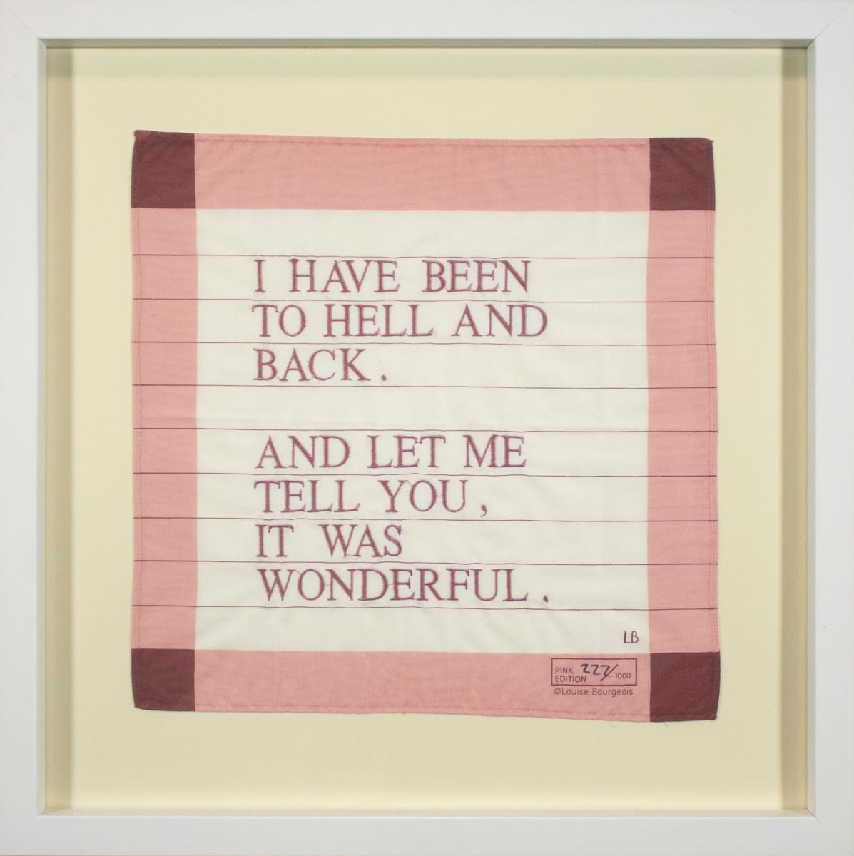 Untitled (I Have Been to Hell and Back) by Louise Bourgeois 