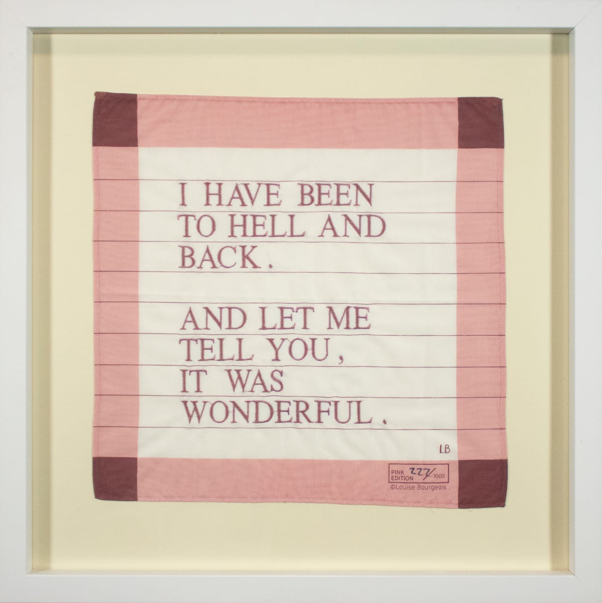 Untitled (I Have Been to Hell and Back) by Louise Bourgeois, Image 1.