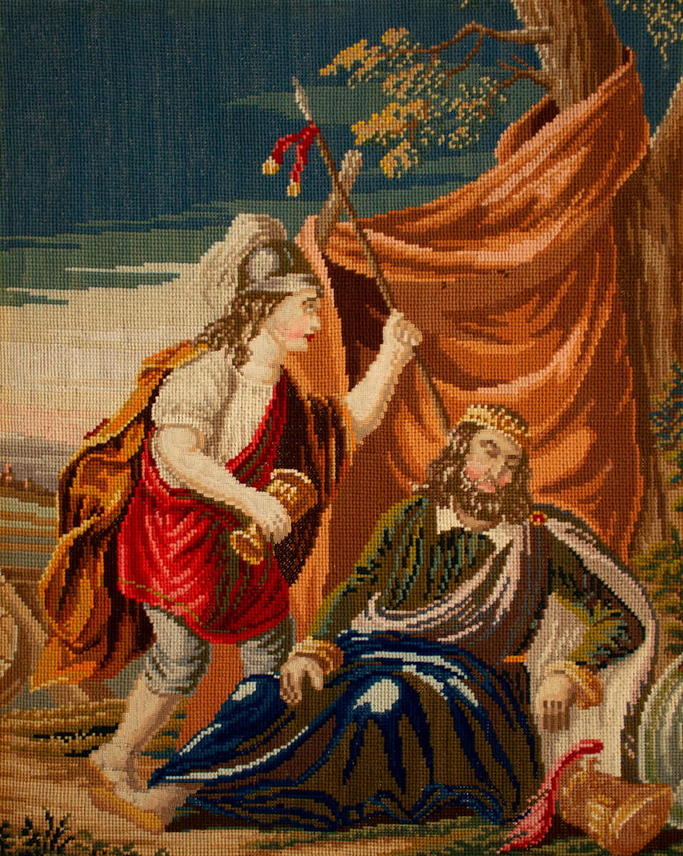 Untitled (Sleeping King Saul with David) by Unknown, Image 1.