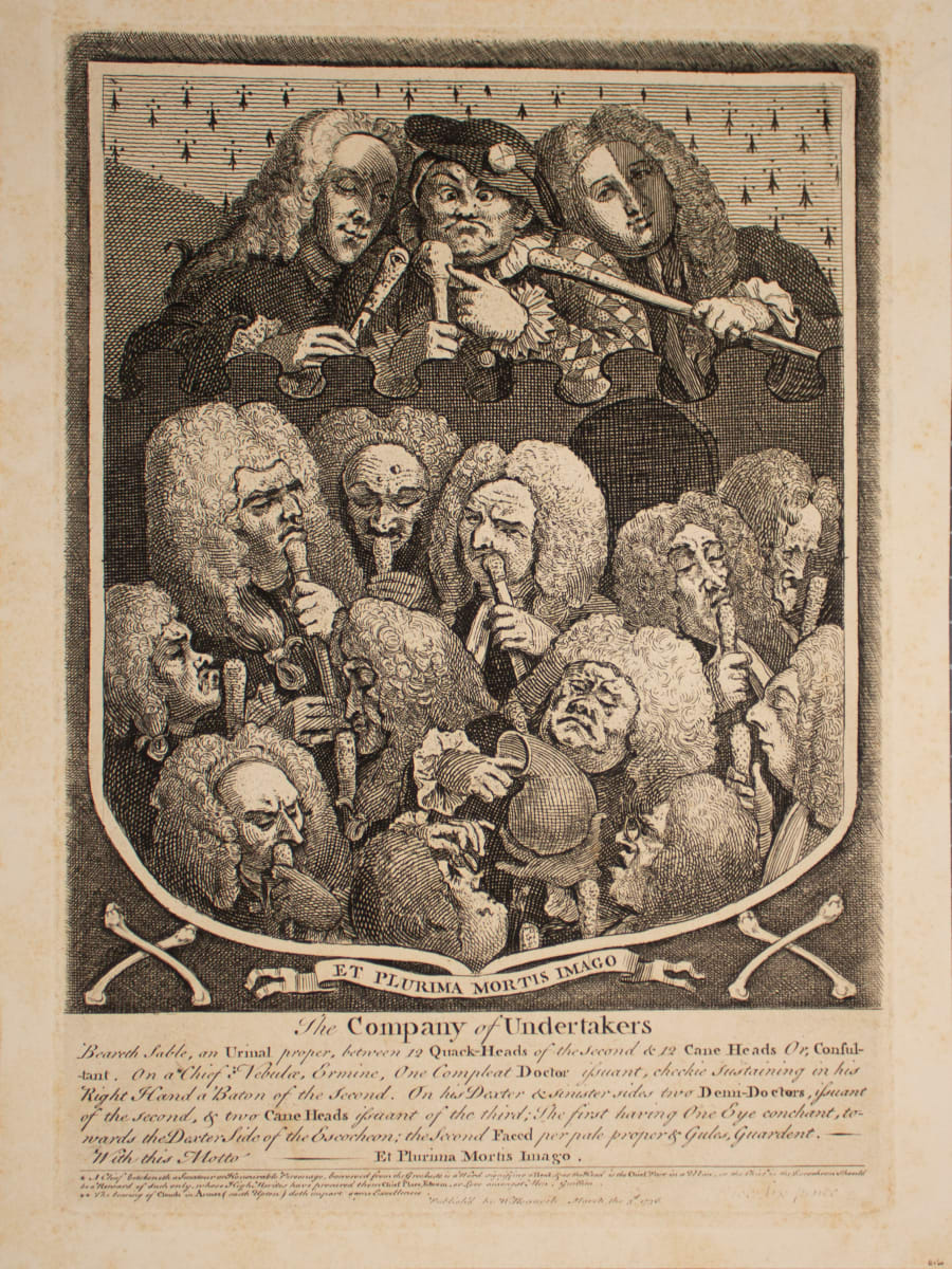 The Company of Undertakers by William Hogarth 