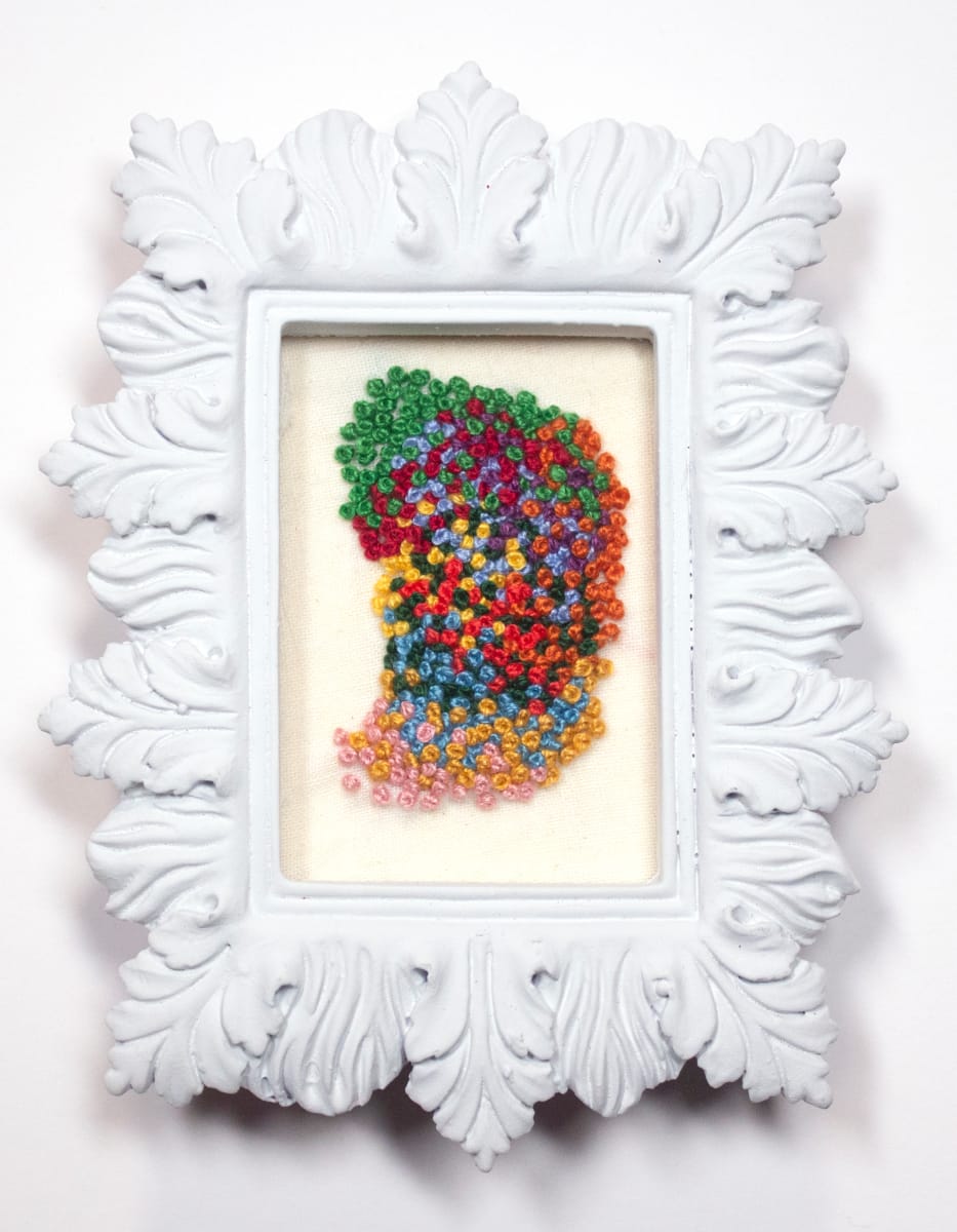 Four Hundred and Eighty-Five French Knots, from French Knots for Trade project, 2014-2015 by Jeana Eve Klein 