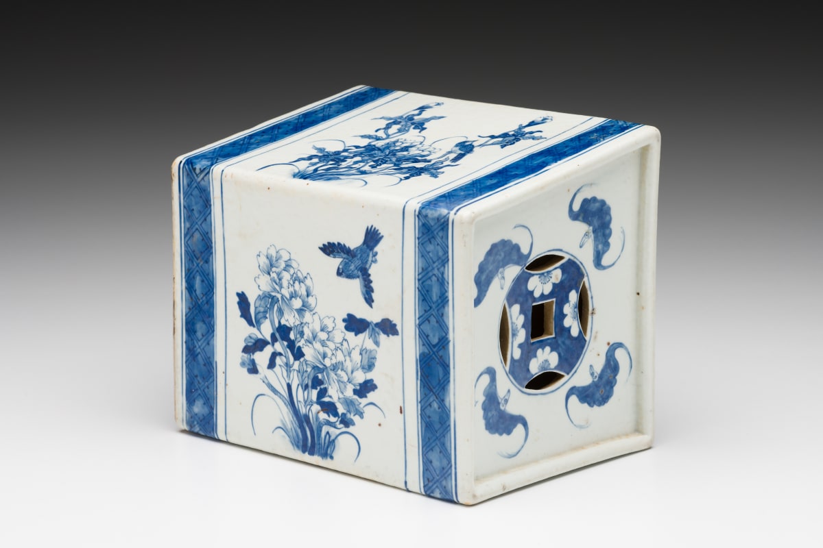 Chinese Blue and White Porcelain Pillow by Unknown 