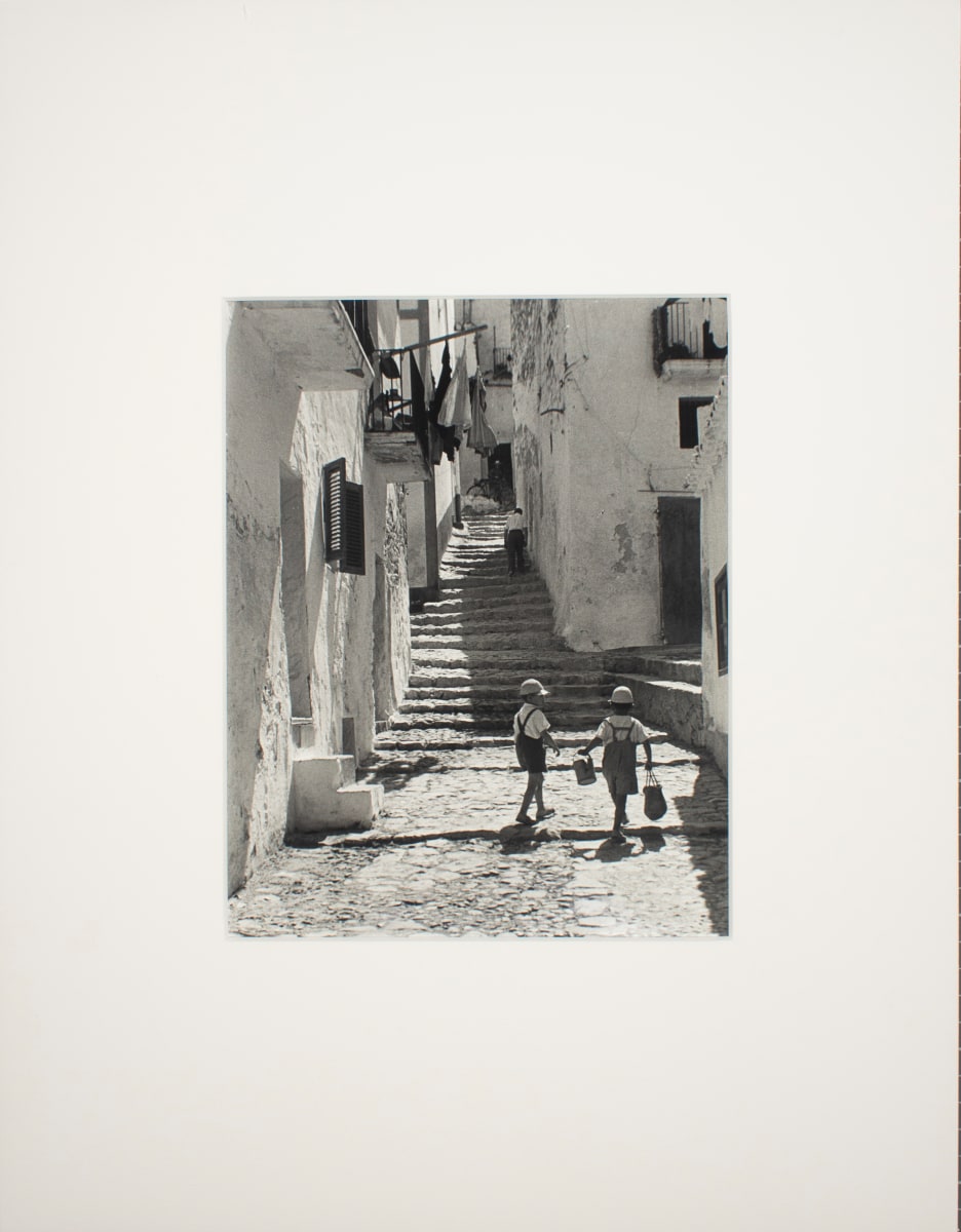 Two Boys on Stairway by Todd Webb 