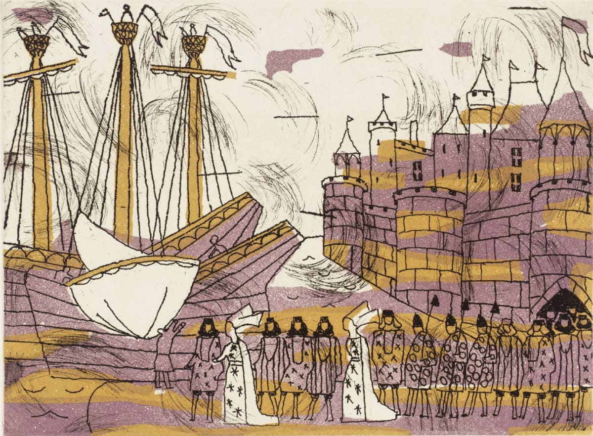 Aigres Mortes by Julian Trevelyan, Image 1.