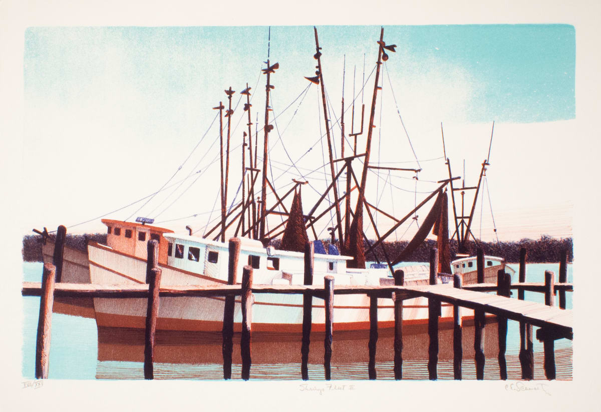 Shrimp Fleet II by Carl Schwartz 