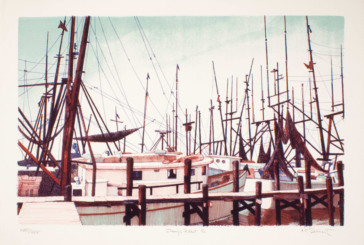 Shrimp Fleet VI by Carl Schwartz, Image 1.