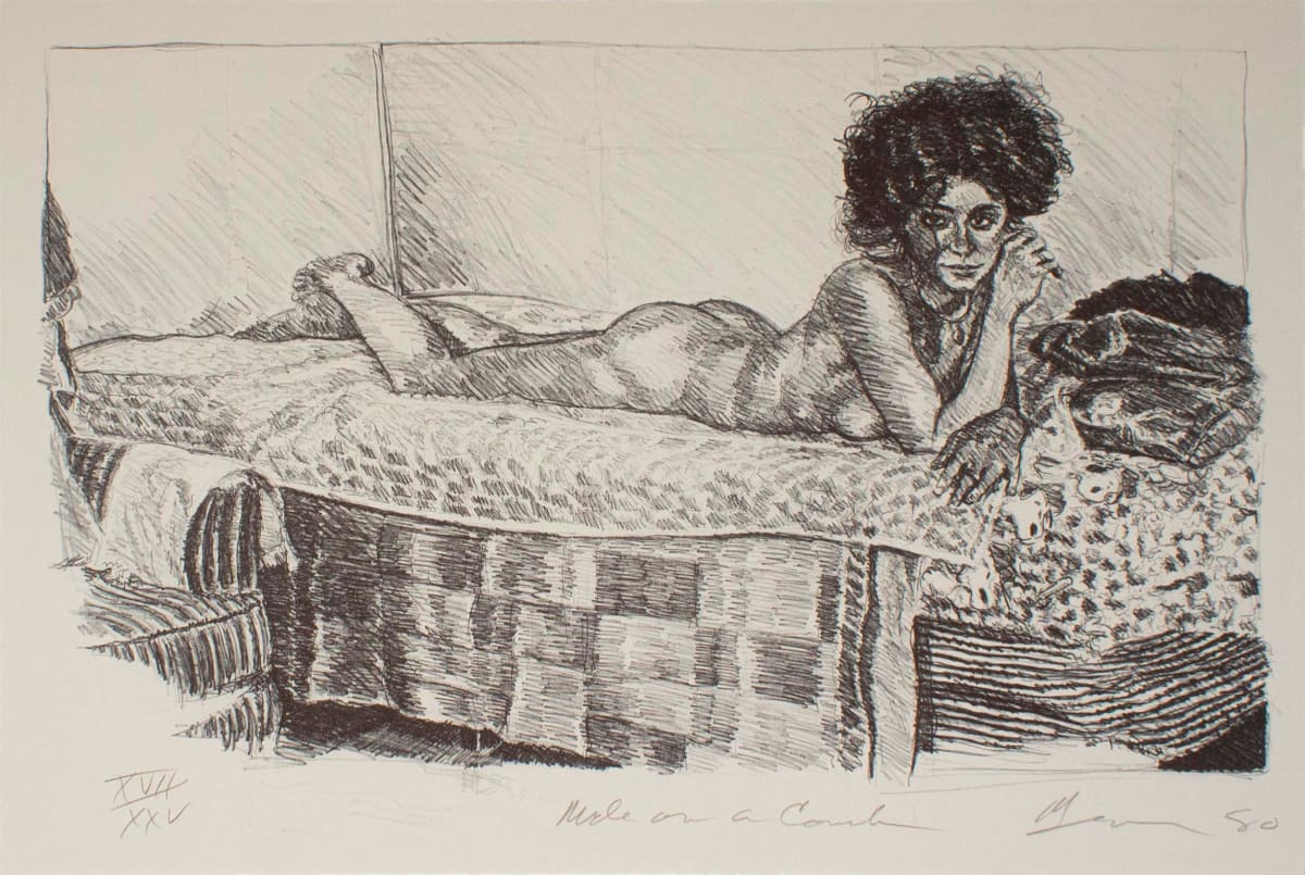 Nude On A Couch by Robert Weaver 