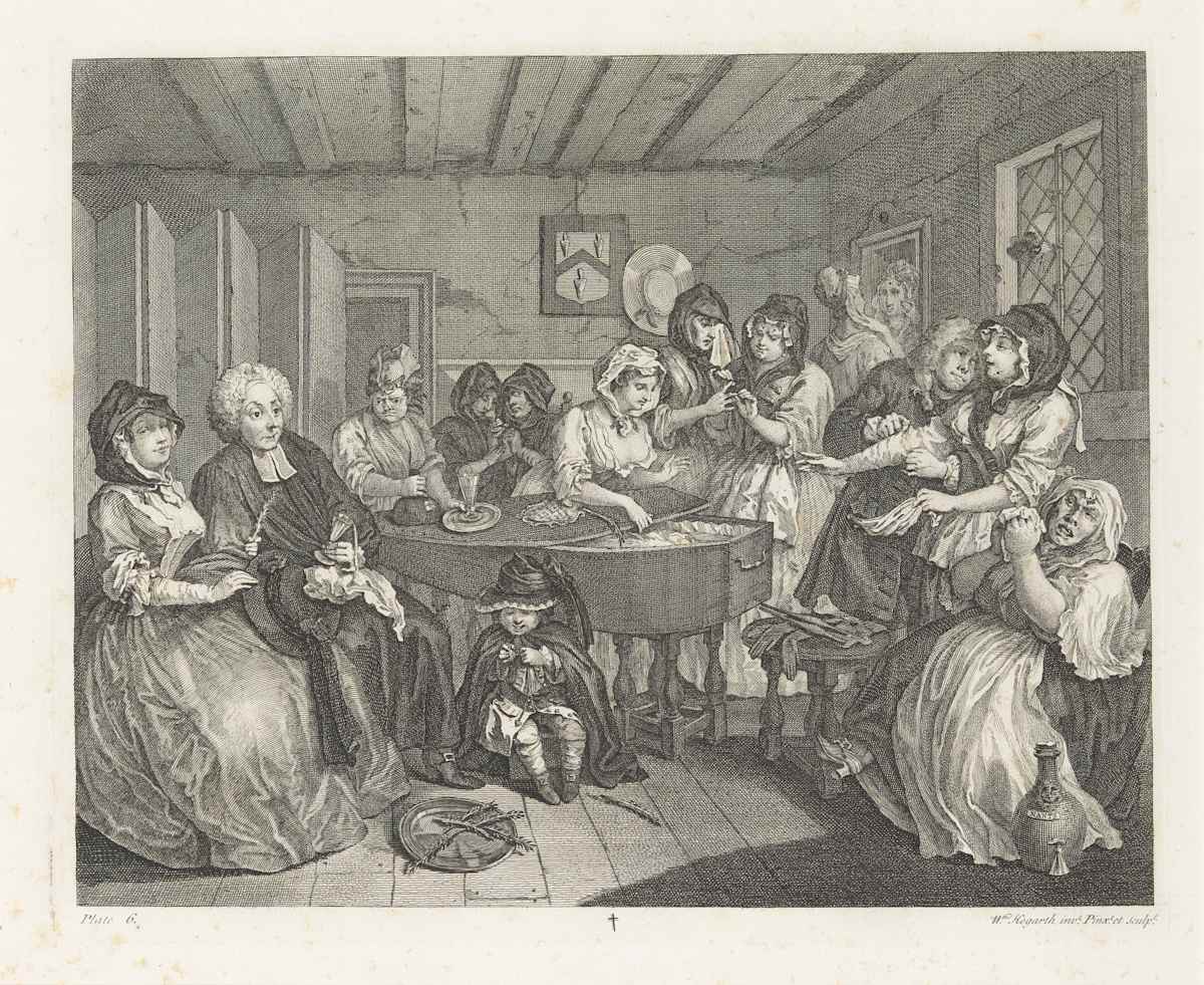 A Harlot's Progress, Plate 6 by William Hogarth 