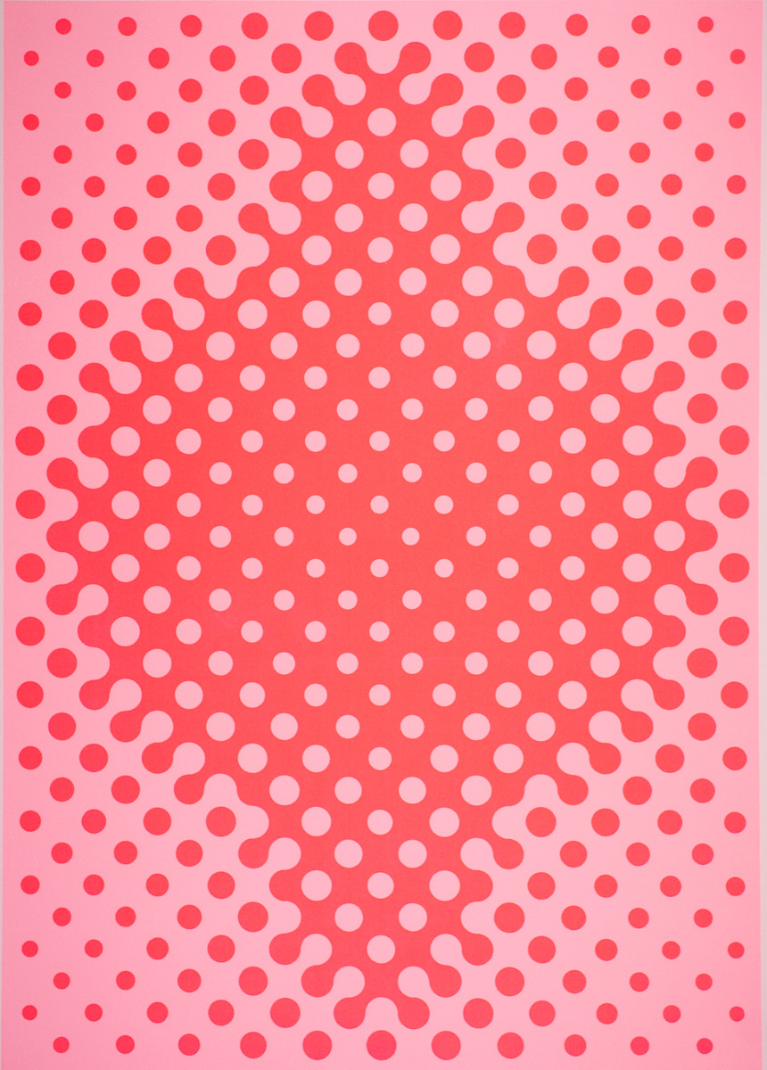 Ben-Day Glo II, Cerise by Anne Kesler Shields, Image 1.