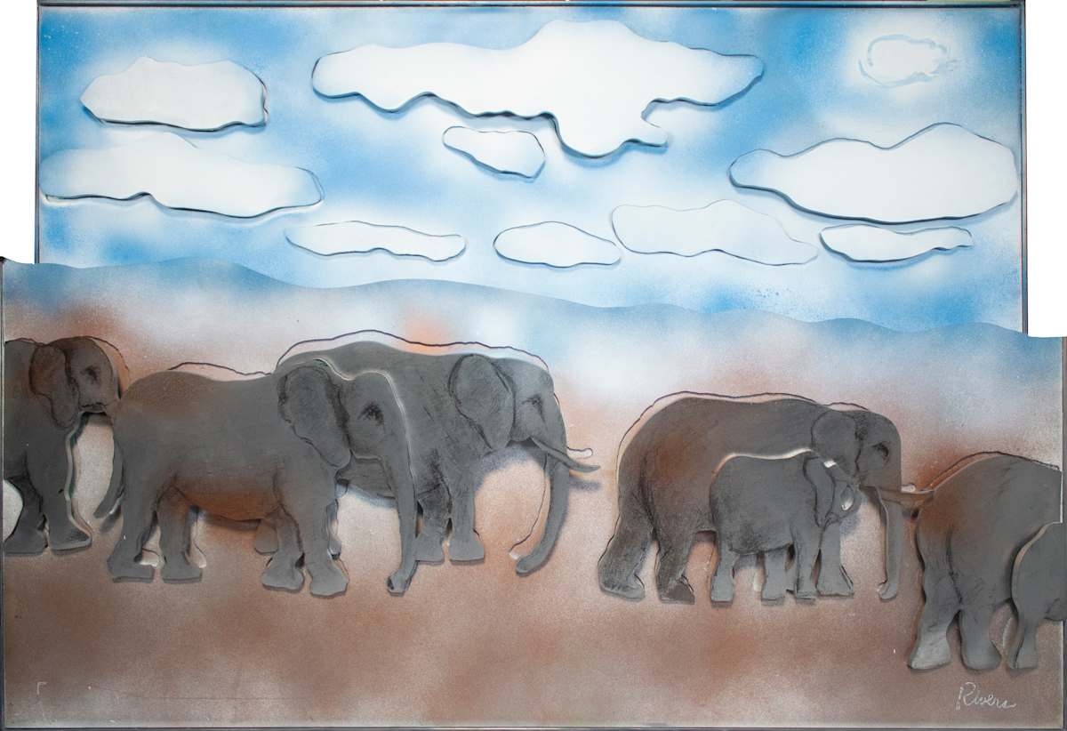 Amboseli Elephants by Larry Rivers, Image 1.