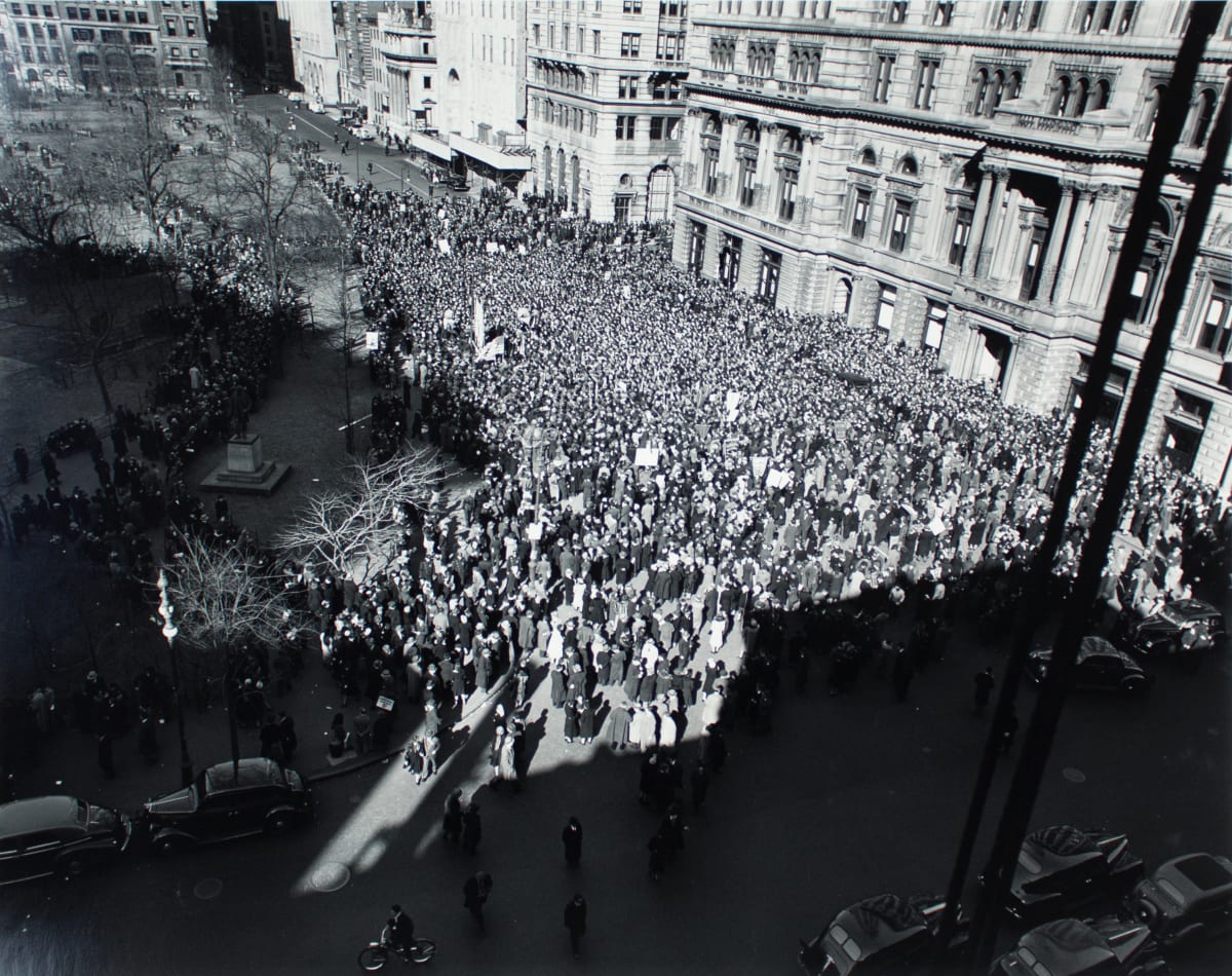 Madison Square, NY- Peace Meeting by Barbara Morgan 