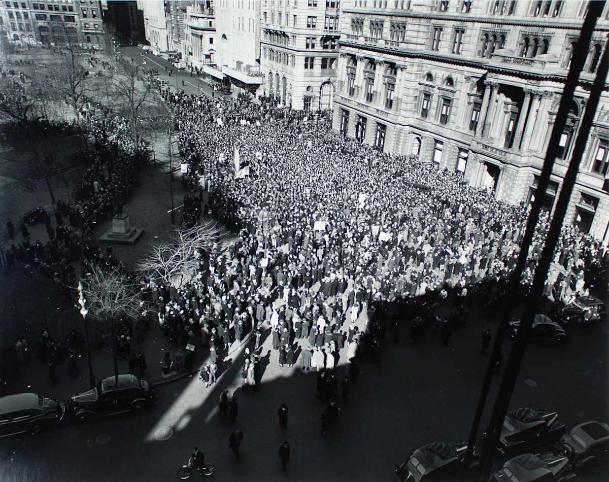 Madison Square, NY- Peace Meeting by Barbara Morgan, Image 1.