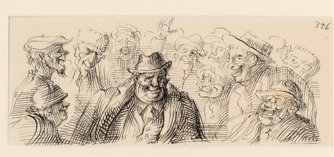 Smiling Crowd by Reginald Marsh 